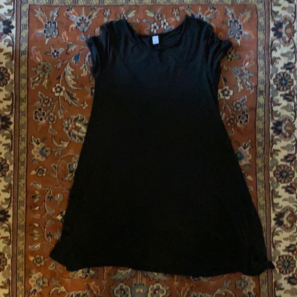 Old Navy black t shirt swing dress size M